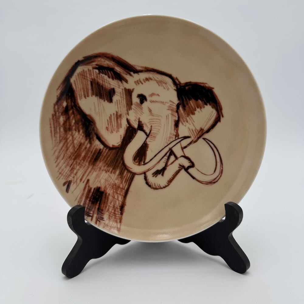 Fitz and Floyd Wild Kingdom Elephant Salad Plate Animal Plate
